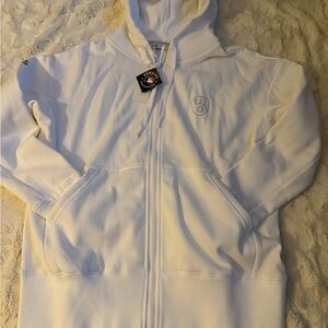 Genuine Merchandise White Hoodie with Logo